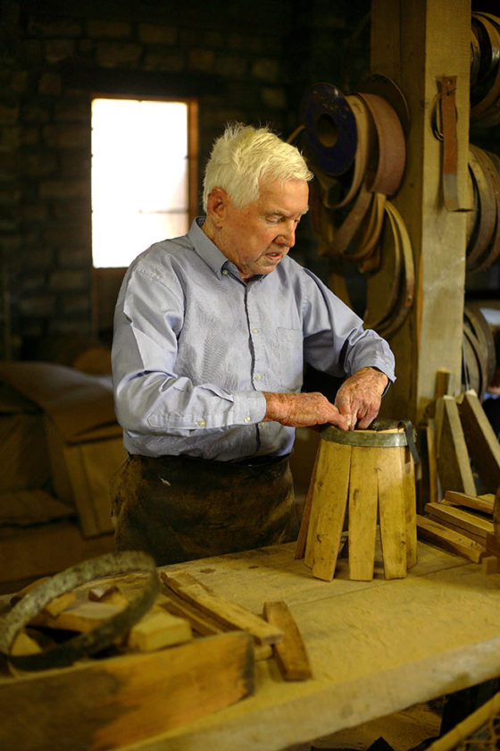 Cooper-making-barrel