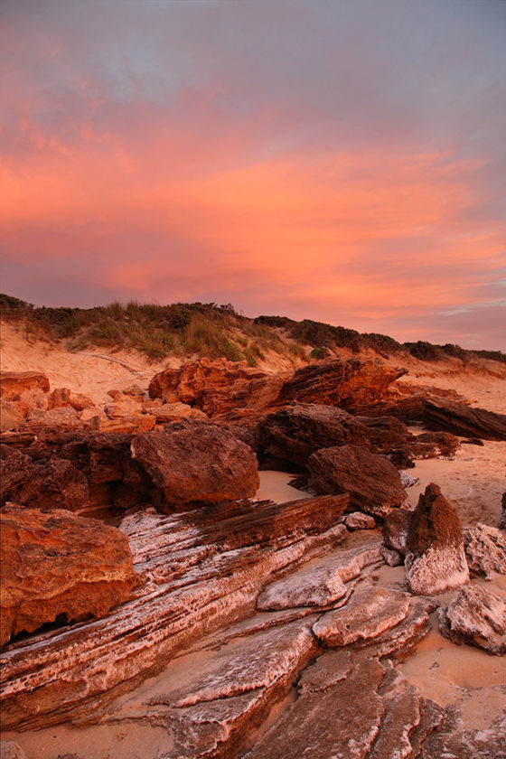Robe-beach-rocks-sunset