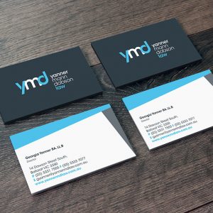 Yanner-Mann-Dobson Ballarat Business Card Design